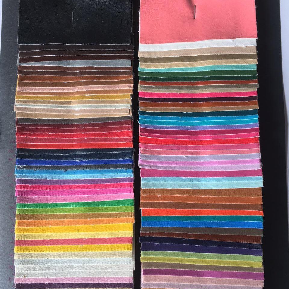 B251纳帕纹PU皮革面料TC布底人造革内里专用材料箱包手袋玩具革