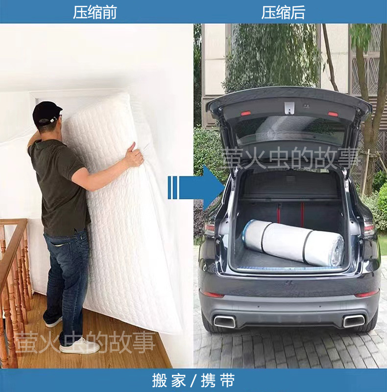 Vacuum Sealed Storage Bag for PK7J Dorm Latex Mattress Cover, Clothing and Blanket Compression Bag, Household Storage Spring Extra Large