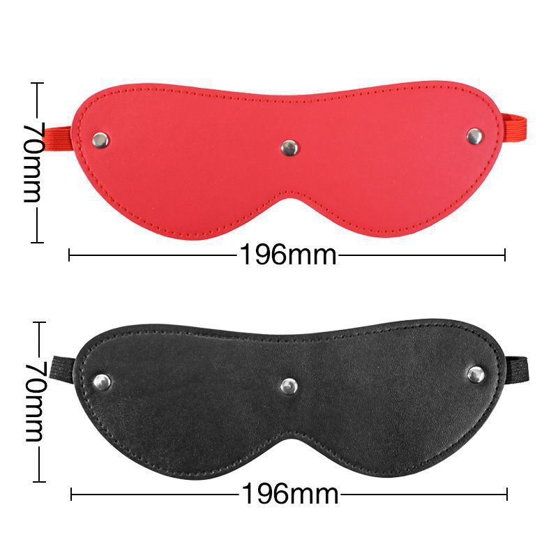 Jiuai SM Blackout Eye Mask PU Leather Bondage Sleep Mask for Adults — detail image 29