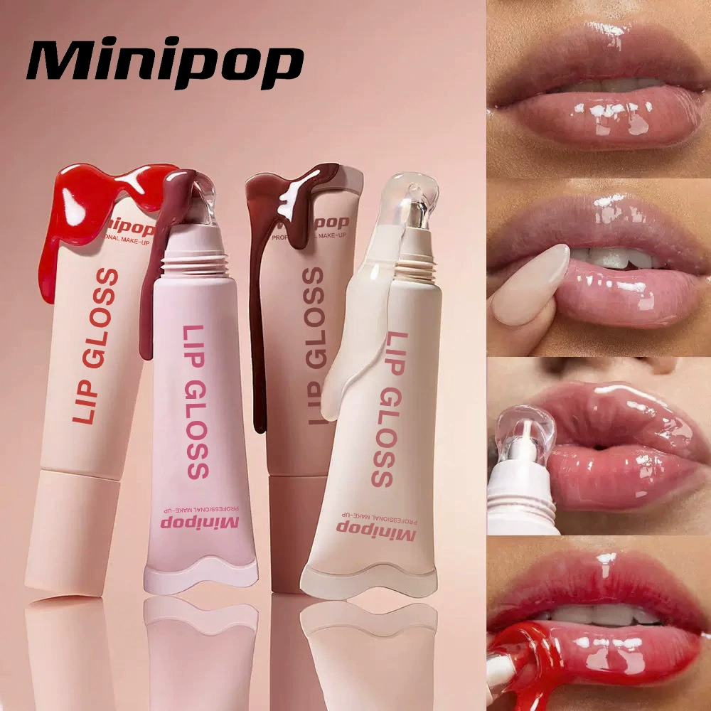 Блеск для губ (Minipop) блестящий праймер для губ, 6 цветов, 24 г чистого веса, увлажняющий блеск