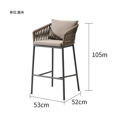 Sofá al aire libre Villa patio balcón B & B bar del hotel Café restaurante exterior impermeable ratán silla combinación