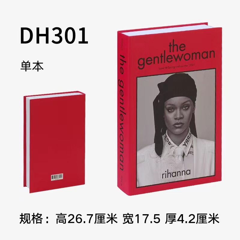 Libro falso libro de simulación ins Estilo nórdico simple moda creativa suave vino gabinete decoración libro decorativo props libro fabricante