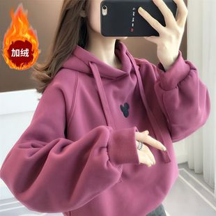 Wholesale Foreign Trade Women's Loose Hooded Sweatshirts Cotton Women's Autumn and Winter Sweatshirts Wholesale Supply from Town and Market