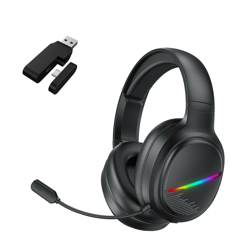 500 2.4G+Bluetooth Three-Mode Wireless Gaming Headset Cross-Border Export Wireless Gaming Headset