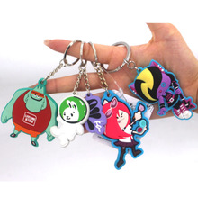 定制PVC软胶钥匙扣卡通双面2D3D钥匙链创意 公仔挂件广告宣传礼品