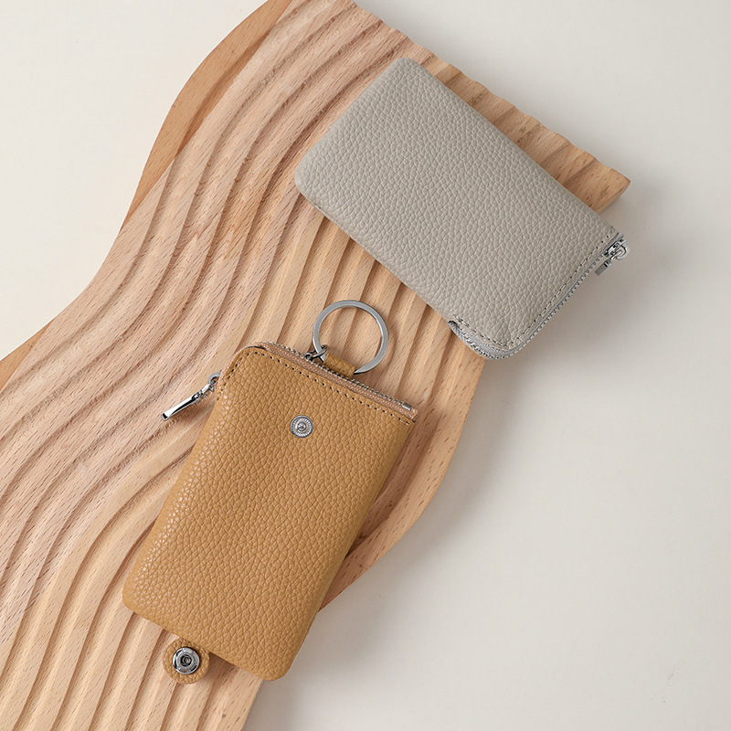 Bolsa de llaves larga mini automóvil con cremallera 3 - en - 1 bolsa de tarjetas de cambio para hombres y mujeres bolsa de almacenamiento multifuncional