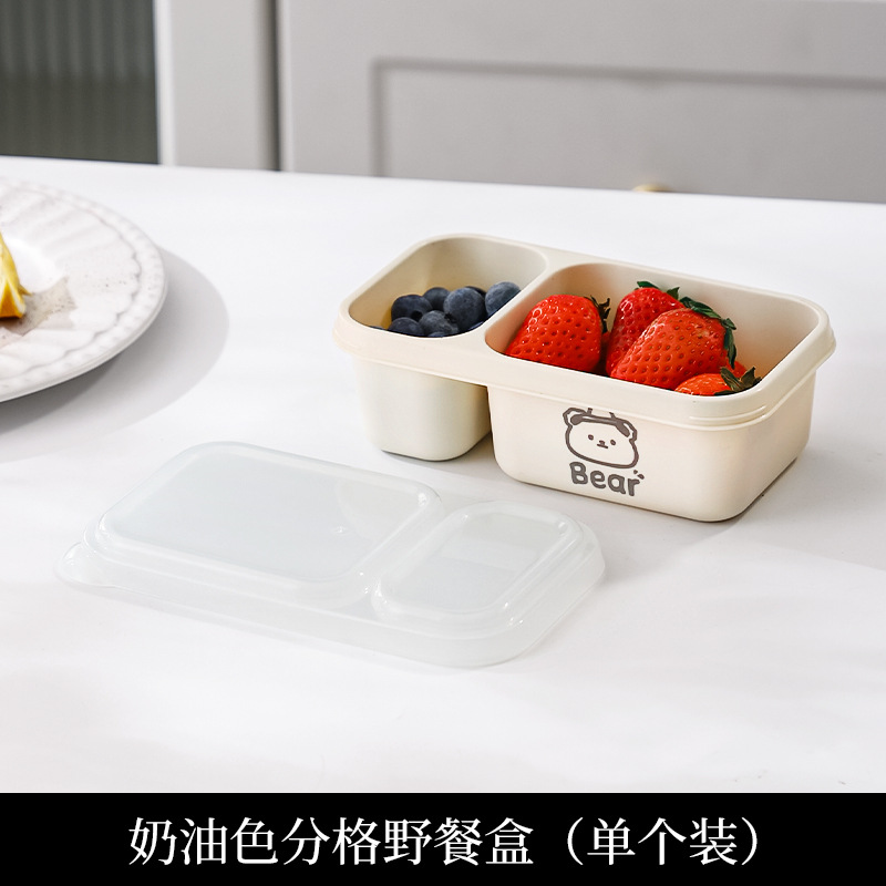 Refrigerador frutas y verduras sellado a prueba de polvo caja de almacenamiento doméstica cocina refrigeración de alimentos caja de picnic