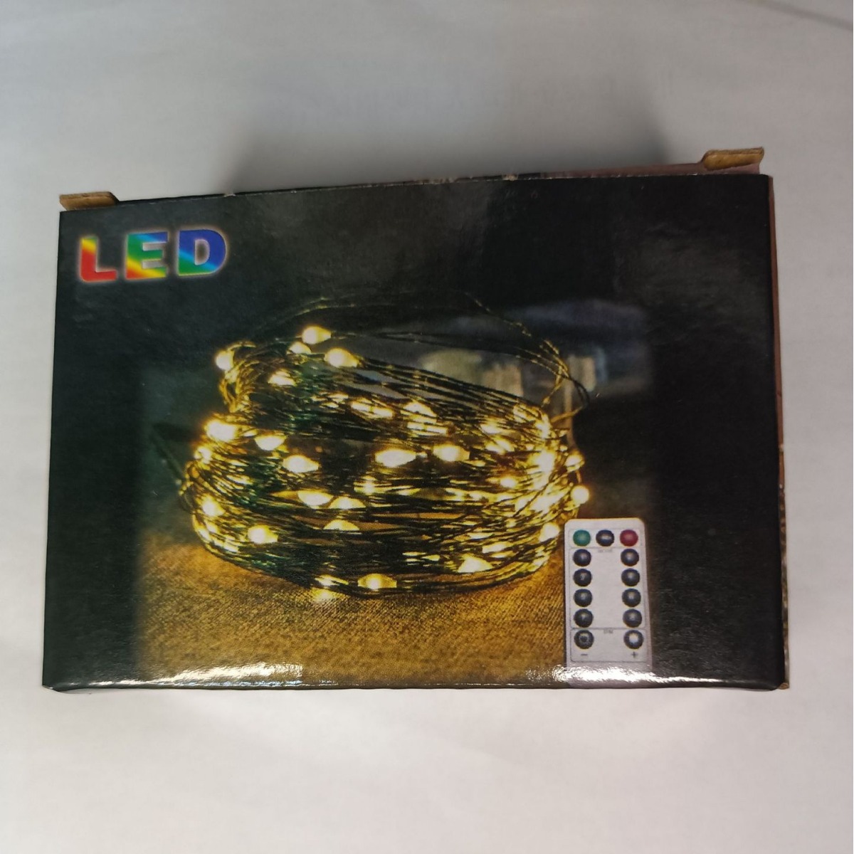 Albero di Natale con telecomando, 100 metri, luci a LED verde scuro, filo di rame, luci a forma di ratto_voghion.com