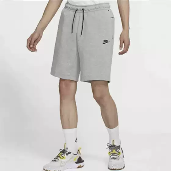 High version fashionable casual sports five quarter pants men's summer new trend versatile embroidered breathable shorts