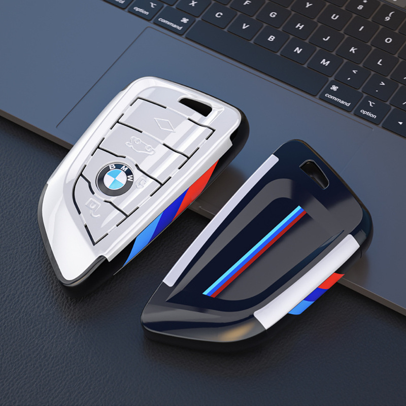 Cross-border applicable BMW 5 series sports key case 3/7 series blade x1x2x3x6 shell BMW carbon fiber three-color key