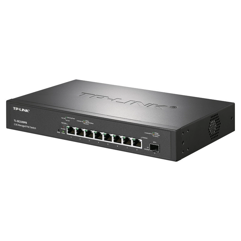 TP-LINK TL-SE2109pb 8 портов 2.5G мощный PoE коммутатор с облачным управлением 10D SFP+плоть