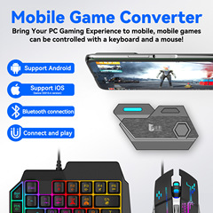 Gaming King Seat Set for Jaixing MixSE Bluetooth Handheld Game Controller Mouse Adapter Universal for Android and iOS with Auto-Aiming