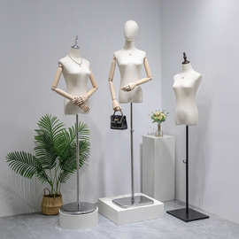 模特展示架服装店假人体道具女半身人台全身韩版女装橱窗婚纱模特