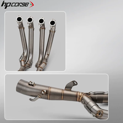 the original stainless steel front – Motorcycle exhaust pipe