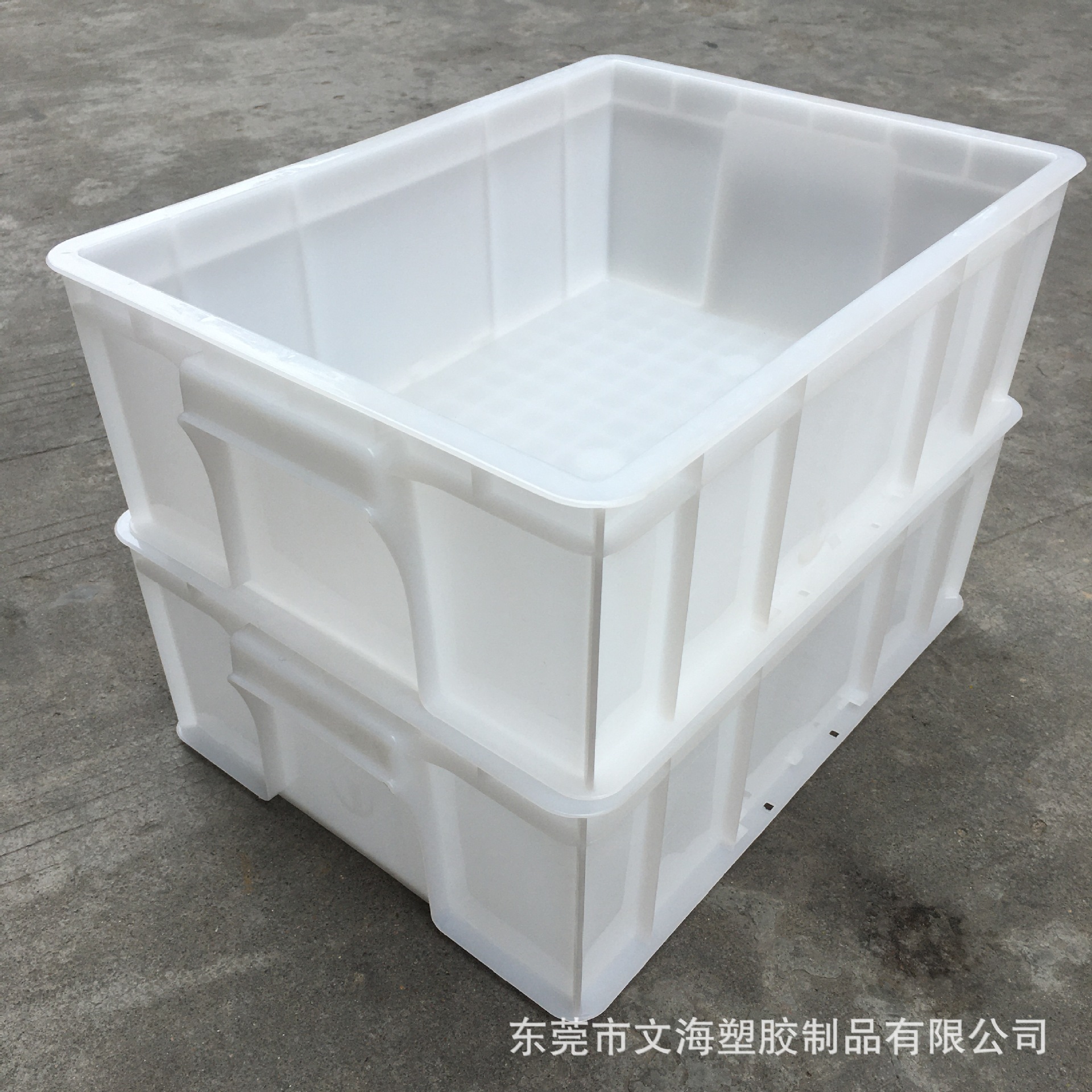 供应深圳-惠州塑料箱白色加厚5#周转箱 食品运输配送胶箱 可印刷