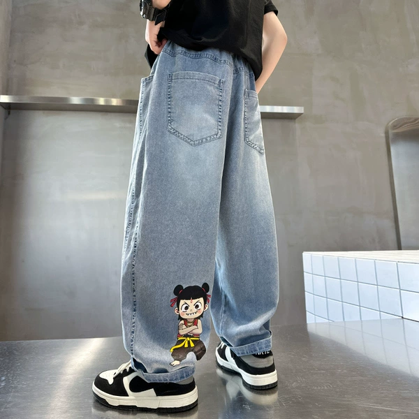 Blue mosquito repellent, trousers