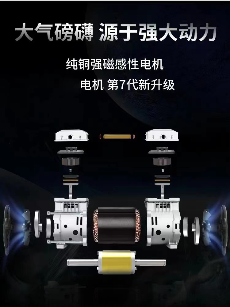 9P1E圣帕捷动无油静音空压机小型5L便携高压木工喷涂打气泵220V批