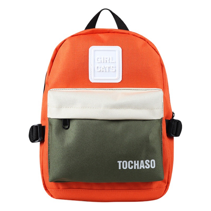 Kindergarten schoolbag 2022 nueva Corea del Sur de la moda de contraste de color casual niño mochila chica estudiante mini mochila