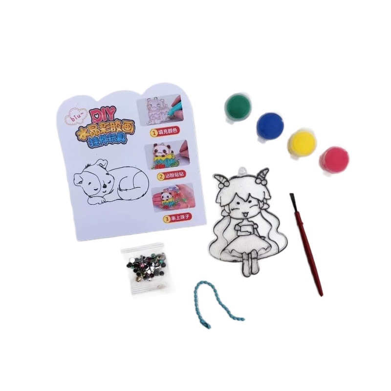 Juguetes para niños pinturas de cristal pinturas hechas a mano pinturas translucentes de graffiti pinturas pintadas colgantes de color con pigmentos 2 cientos