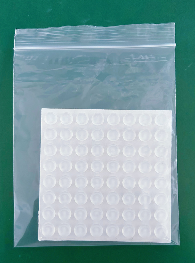 Manija de la puerta almohadilla anticolisión silenciador amortiguador de partículas de gel de sílice partículas de silicona transparentes almohadillas de silicona para el hogar pegatinas anticolisión