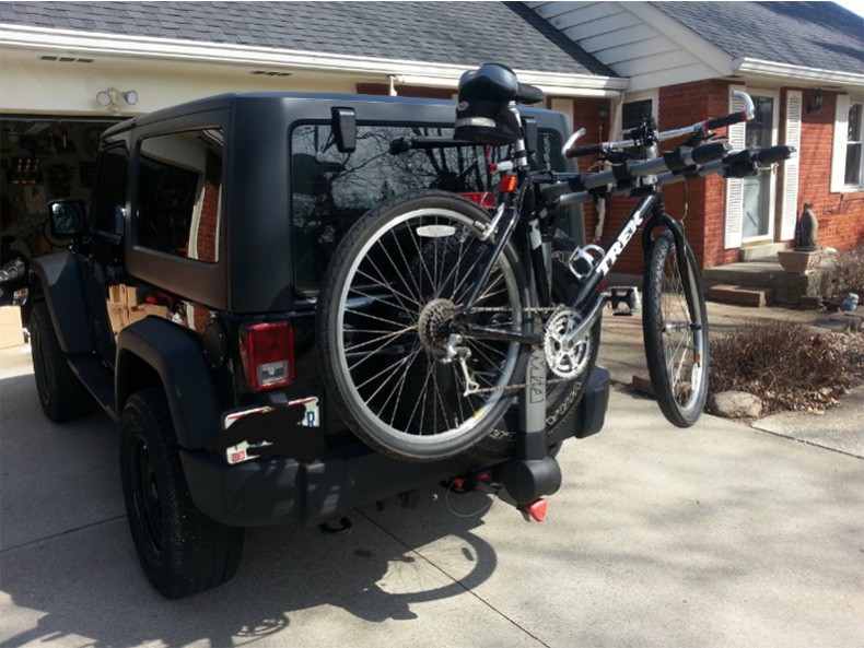 Ridge Bike Rack Mountain Bike Road Bike Trailer Hitch Universal Hanging Car Tilt Foldable