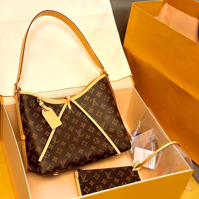 原标 芯片版 高版本 凯瑞奥L 真皮女包 单肩斜挎 carryall V 托特|undefined