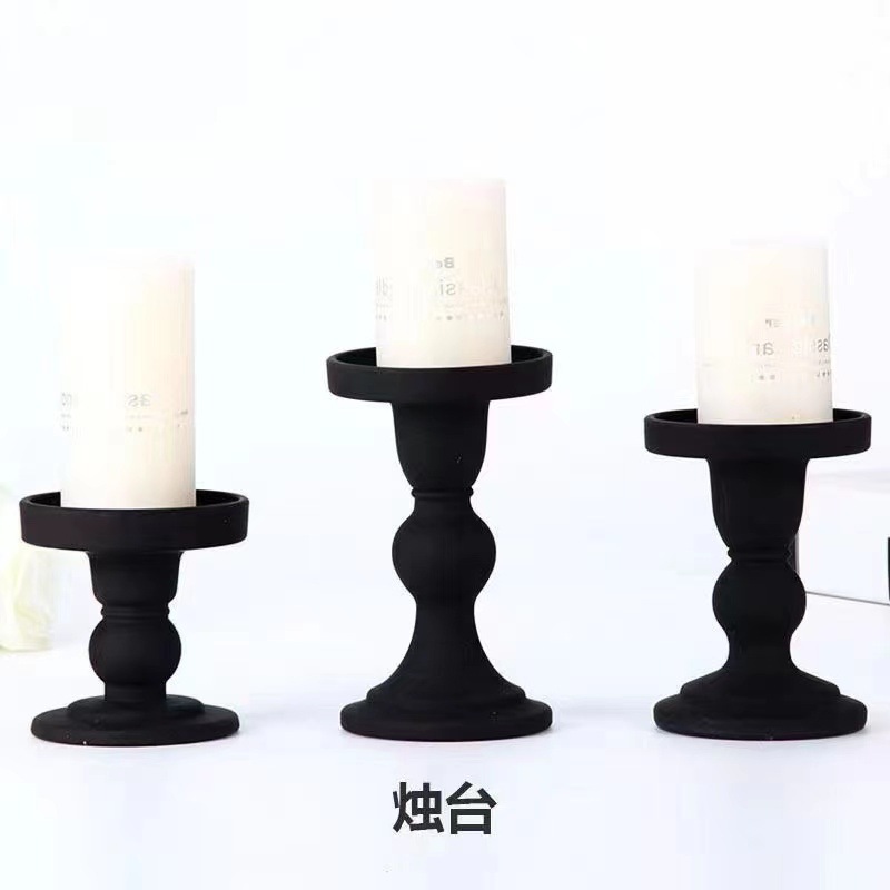 Mesa de lujo ligera con candelabro de vidrio, base de bandeja de cera de incienso, decoración de alto nivel, candelabro de fragancia ligera de lujo