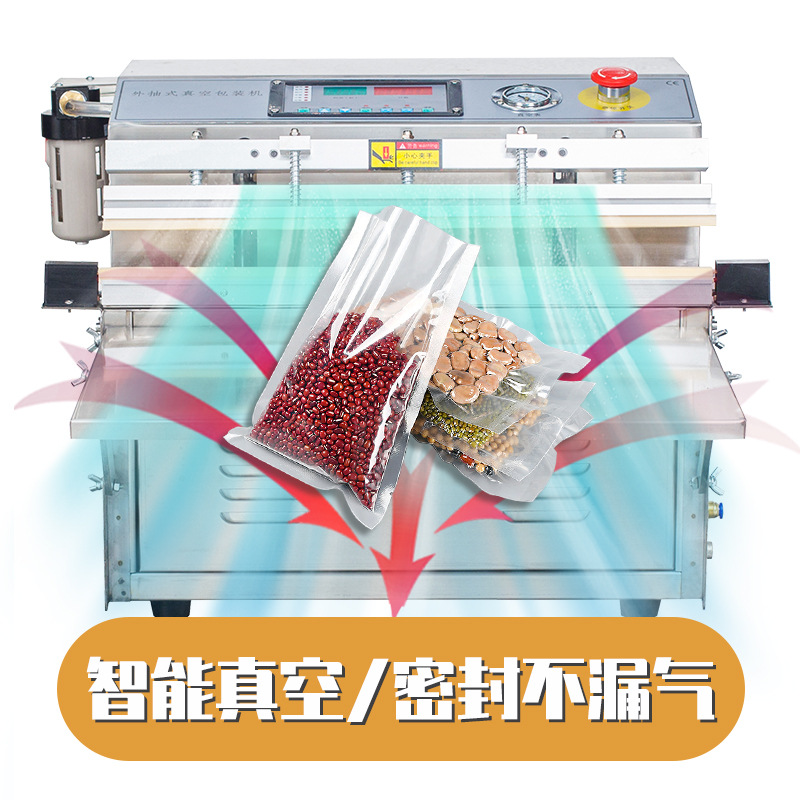 DZQ-500TESS máquina de vacío externa Comercial Grande automática de envasado de alimentos húmedos y secos