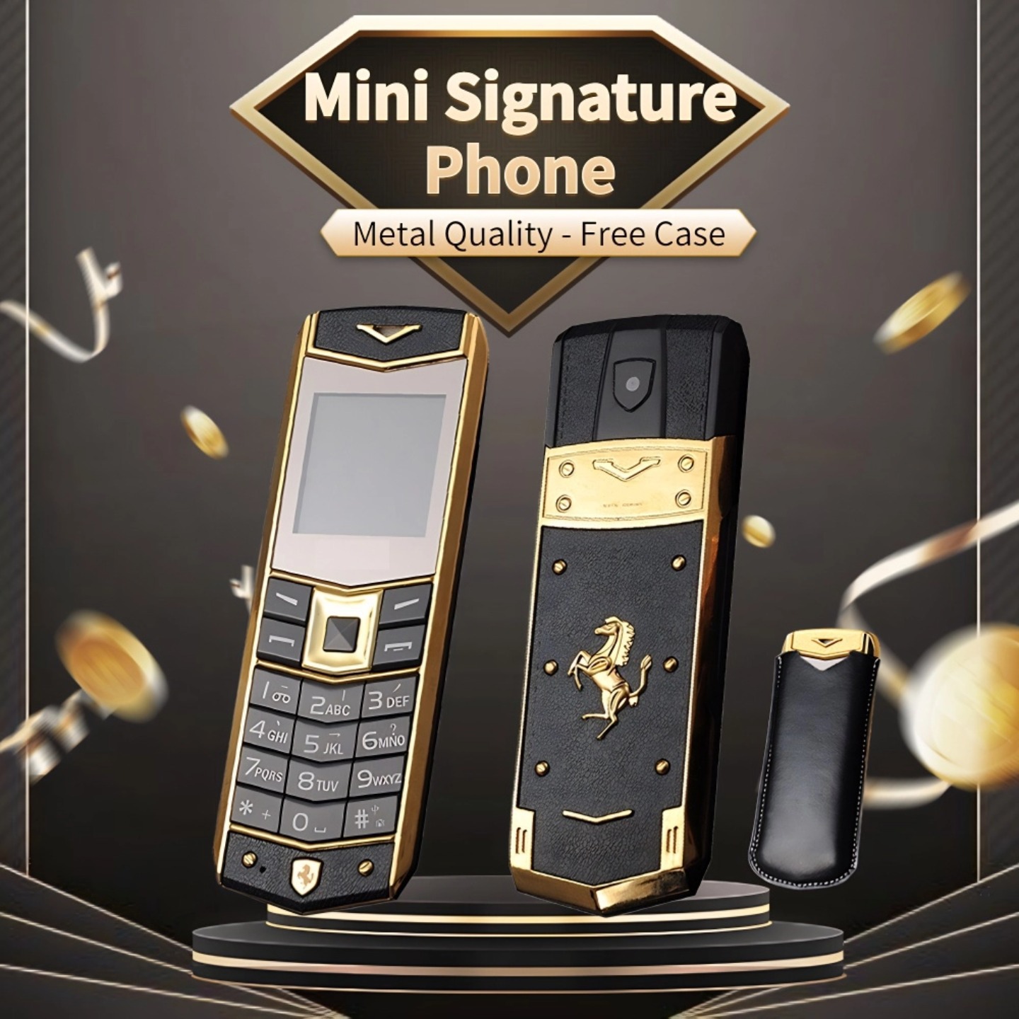 跨境迷你威图金属手机老人机A8直板按键功能老年机备用手机批发