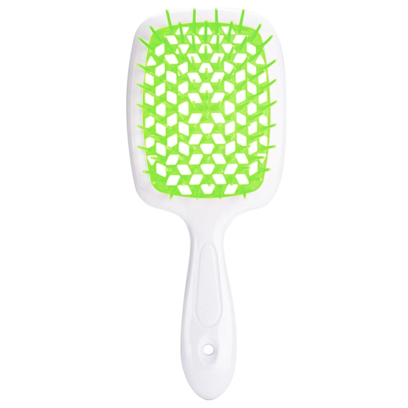 Scalp massaging paddle brush, lightweight detangling, volume‑adding