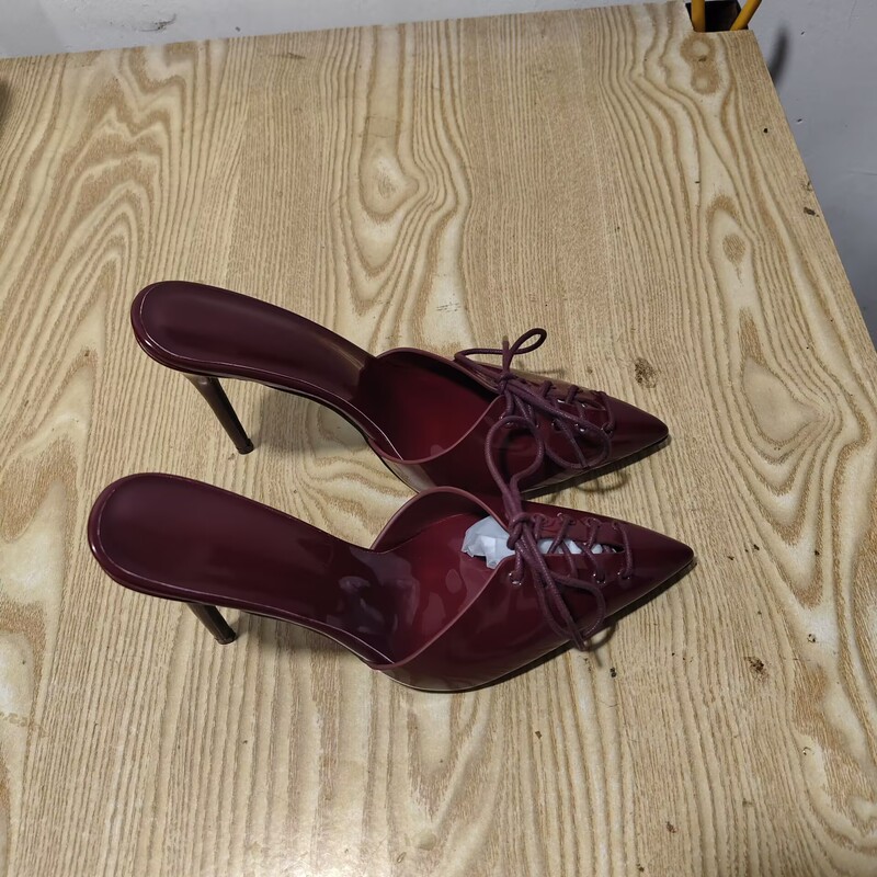 Cross-Border Metal Fashion High Heels European Station Pointed Toe Stiletto Women's Shoes Women's Shoes Smart