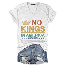 (NO KINGS)上衣夏女设计感 短袖套头T桖夏季爆款休闲女士上衣短袖