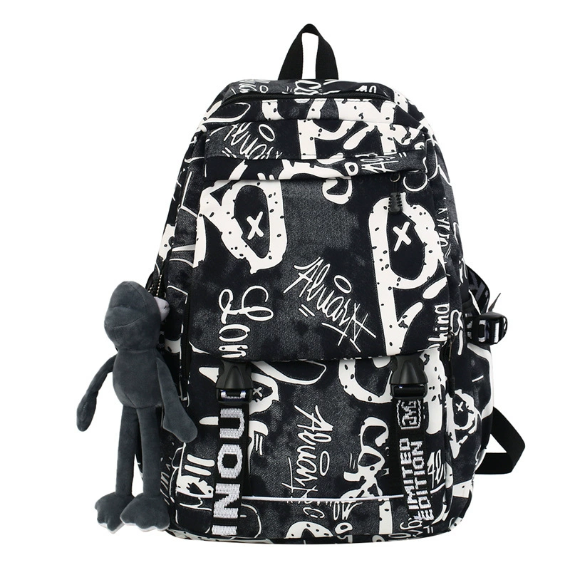 Capacious backpack, shoulder bag for traveling, for students