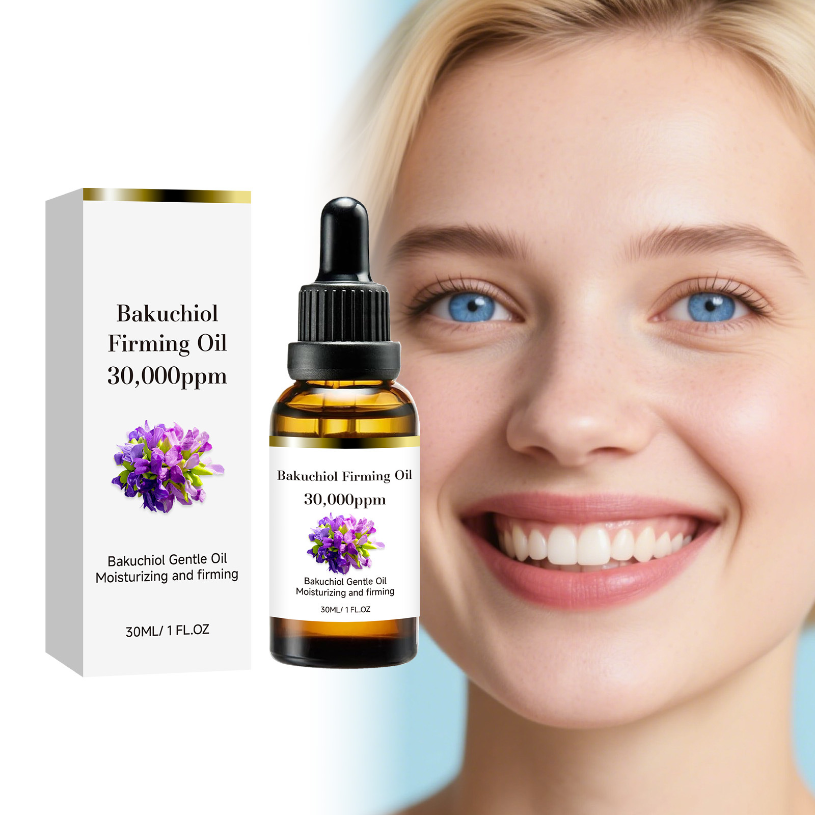 Baku Phen Moisturizing Essential Oil Gently Cares for the Skin of the Face, Making It Soft and Delicate, and Is Easy to Absorb for Daily Moisturizing