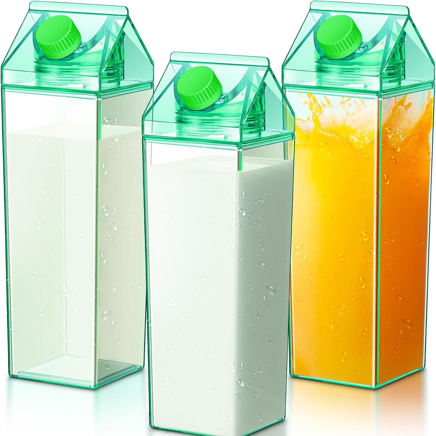 定厂家透明PS方形牛奶杯 亚马逊热销塑料杯创意日式牛奶盒子