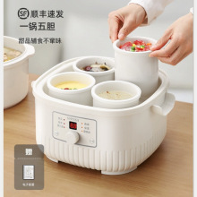 包郵日本電燉盅隔水燉家用全自動電燉鍋陶瓷電砂鍋煲湯電燉