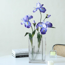 高档仿真花鸢尾花装饰假花花艺绢花插花客厅摆设摆件花束一件代发