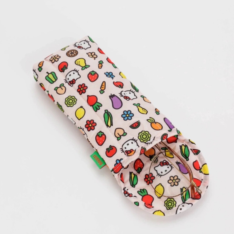 South Korea Same Style Kitty Snoopy Sunglasses Sunglasses Storage Bag Cartoon Printed Quilted Glasses Protective Case