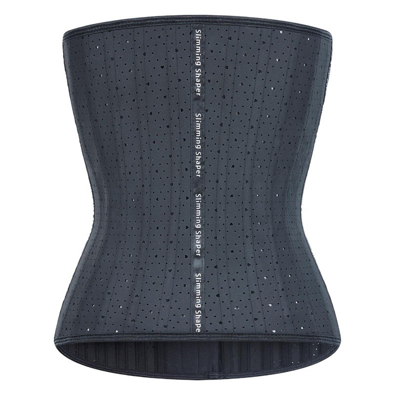 Reloj de arena diosa [alargado] amor redondo agujero vientre contracción corsé cinturón deportes apretado caucho corsé látex corsé