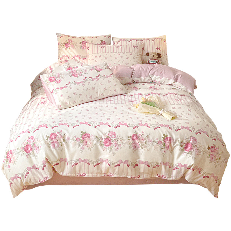 Cobertura de edredón de algodón 128x68 cubierta de edredón de algodón único dormitorio cubierta de edredón 1.5 cuatro partes cuatro estaciones universal