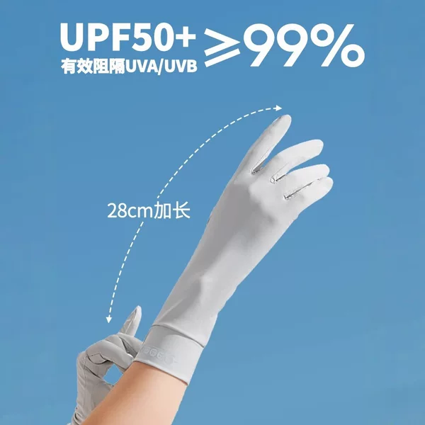 Sun Protection Gloves for Women, Uv Protection, Touchscreen Compatible, Summer Ice Silk, Non-Slip, Mid-Length for Electric Bikes, Breathable Touchscreen Gloves