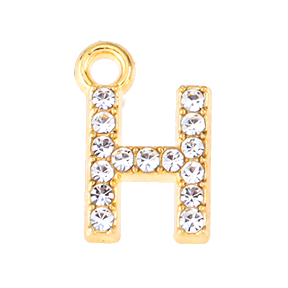 53g Weight Pendant Jewelry Making Type 13mm Jewelry Making Size Artificial Diamond Inlay Material DIY Jewelry Accessories Classification 50 PCS/Package Quantity Alloy Material Letter Pattern Plating Design Elegant, Simple Style, Streetwear Style 50 PCS/Package 13mm Alloy Artificial Diamond Letter Pendant 14