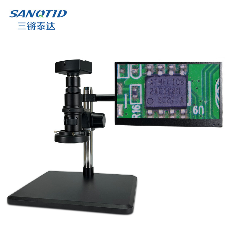 齐焦电子视频显微镜 HDMI维修数码高清拍照测量工业相机CCD放大镜