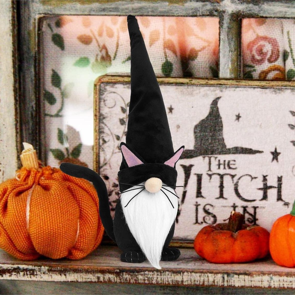 Transfronteriza decoraciones de Halloween enano muñeca sin rostro gato muñeca decoración Halloween fiesta atmósfera Accesorios