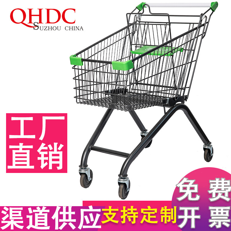 Carrito de compras de weindney tienda de conveniencia Europea 60l80l100l centro comercial carrito carrito carrito de compras