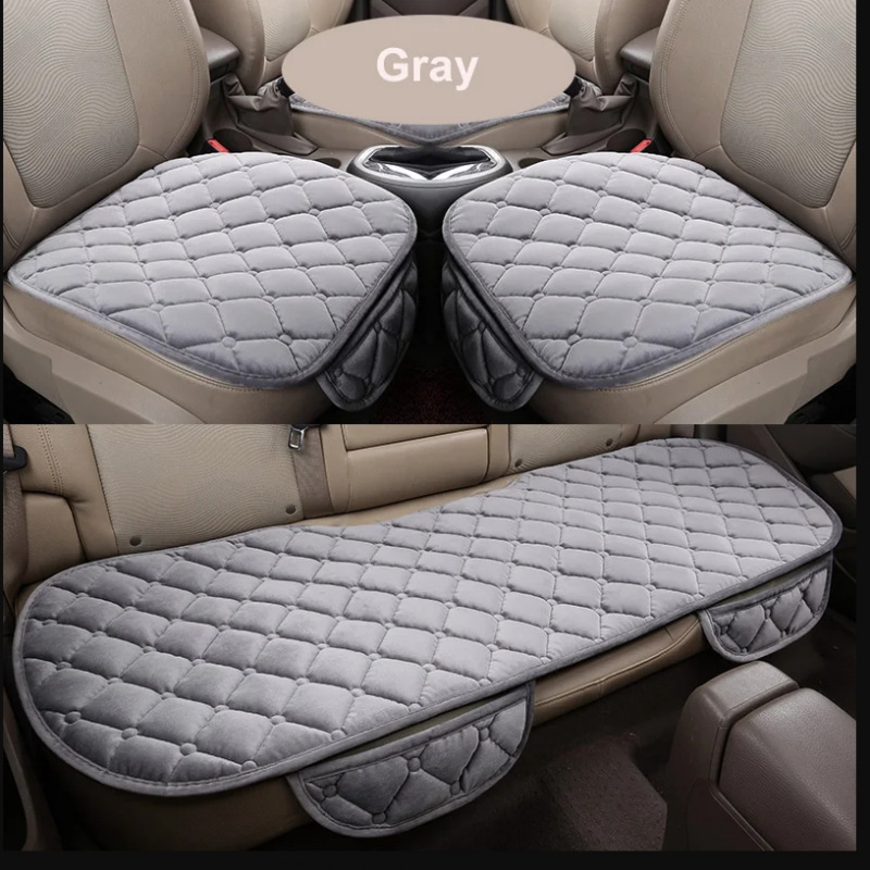 Wool Pad Set – Yà mǎ Seat cushion, seat cover - gray-small-3-piece-set