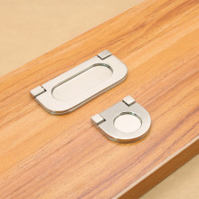 欧式隐形衣柜门把手抽屉暗藏平拉手嵌入式现代简约柜子榻榻米拉环