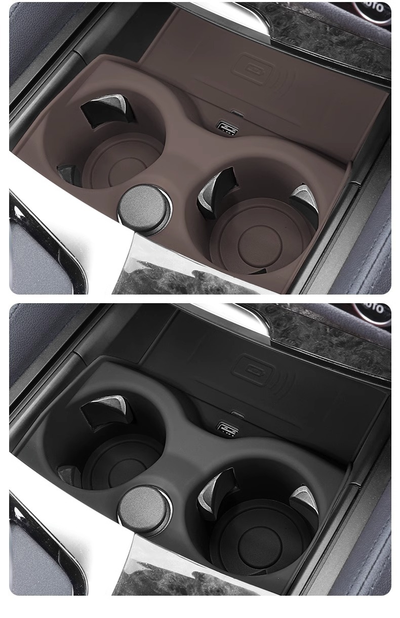 Suitable for BMW 3 Series i35 series X3iX3X4X5 wireless charging protective cover non-slip water cup mat for car interior decoration