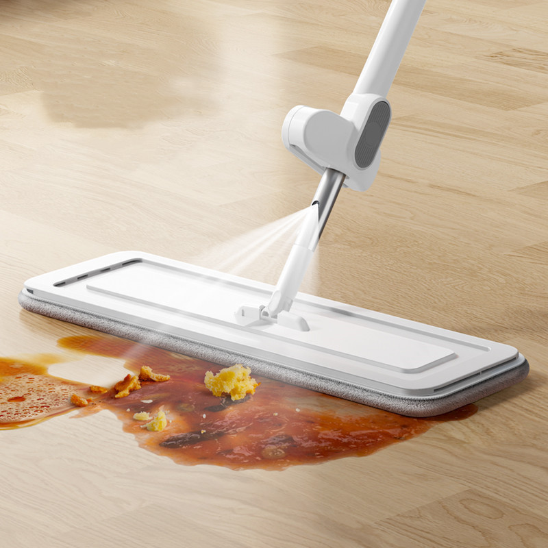 Manufacturer's Stainless Steel Spray Mop, Hands-Free Flat Mop, Lazy Person's Dry and Wet Dual-Use Mite-Removing Mop, Magic Mop