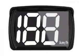 Vehicle-Mounted Hud Head-Up Display Vehicle HUD - 3inch-bicycle-speed-white-silent-version-usb-cable